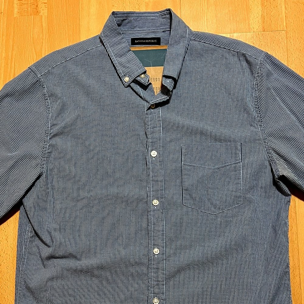 Banana Republic Blue Men's Casual Shirt